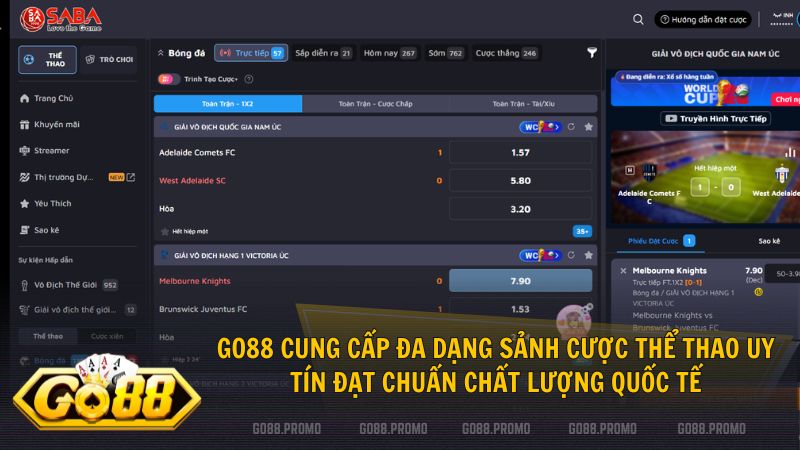 Trải nghiệm bảng kèo chuyên nghiệp cùng chính sách hoàn trả 2% hấp dẫn tại K Thể thao Go88