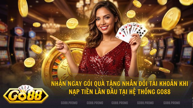 Go88 ưu đãi thưởng nạp cực khủng dành riêng cho hội viên mới tham gia