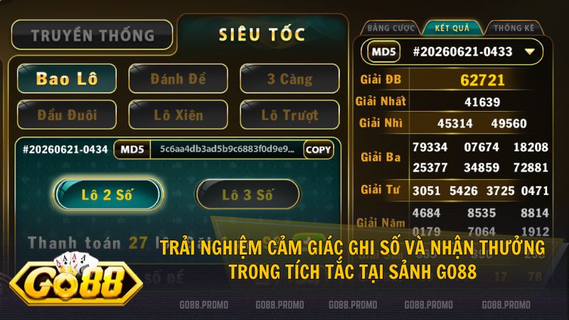 Hệ thống xổ số siêu tốc Go88 đảm bảo tính ngẫu nhiên và minh bạch tuyệt đối